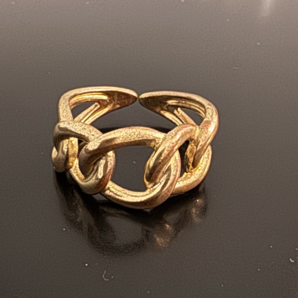 Gold Vermeil Curb Link Ring